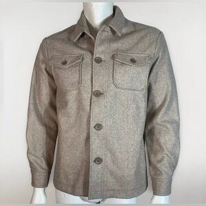 Jack Wills mens tan shacket with pockets size M